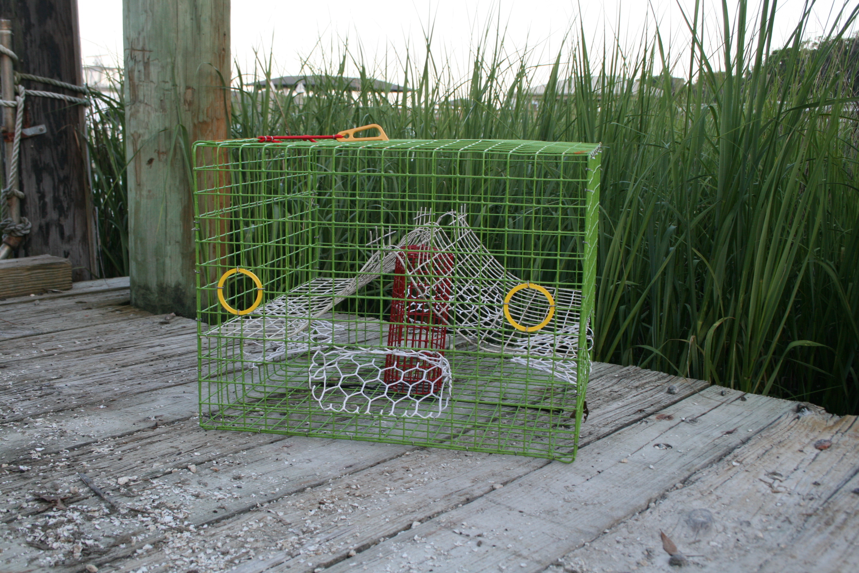 Crab Trap Large Bright Green Dale's Crab Traps